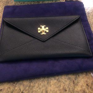 Tory Burch Black Turn Lock Envelope Pouch